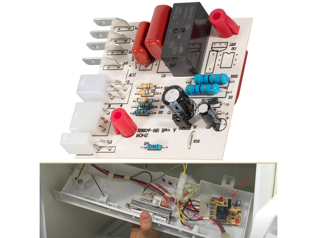 Refrigerator Electronic Defrost Control Circuit Board Replacement Parts Kit Fit For Whirlpool W10135901, AP6015576, PS11748857, WPW10135901, 2304143