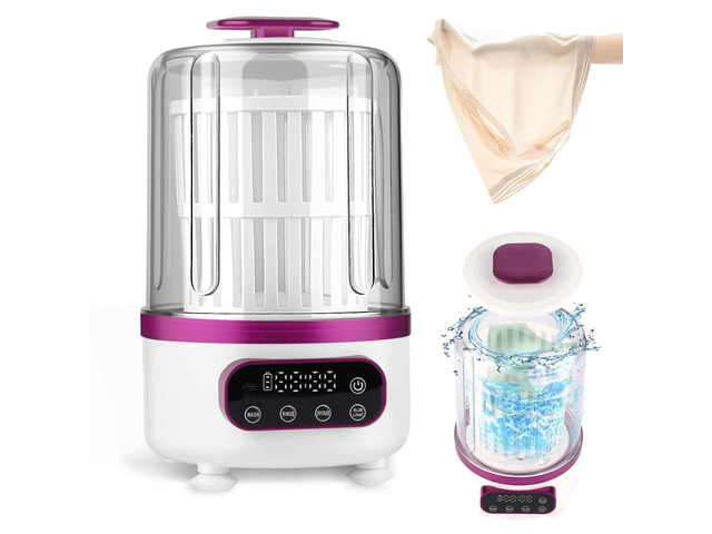 3L Portable Washing Machine,3 In 1 Portable Washer-Dryer Combo, Home Mini Underwear-Specific Washing Machine3 Modes 3000mAh Laundry Machine for...
