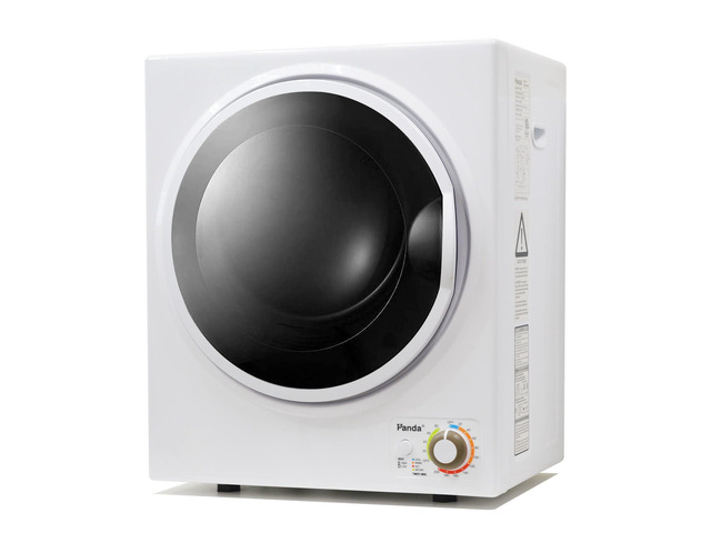 Portable Clothes Dryer 1.5 Cu. Ft. Compact Dryer 850W 120V Stainless Steel Tub; Vented Front Load Dryer; Ideal for Apartments, Dorms & Smalls...