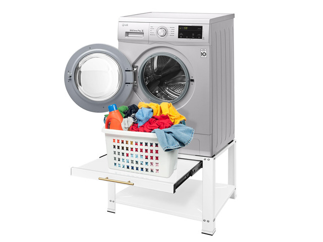 Washer and Dryer Pedestals Heavy Duty Metal Laundry Pedestal 29'W x 29'D x20'H, Washer Dryer Pedestal Extra Big Screws for Anti-Vibration, Basket...