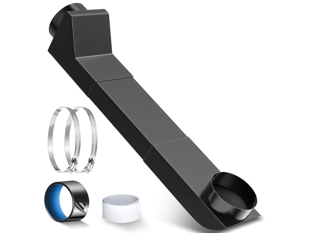 UD48S 4 Inch Stainless Steel Telescoping Dryer Vent Kit, 17.7'-29.5' Inch Adjustable Periscope Dryer Duct for Tight Spaces, Fits Whirlpool & All 4'...