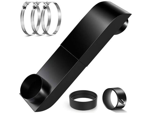 Periscope Dryer Vent, 9.5-14.5' Adjustable Dryer Vent Upgraded 304 Stainless Steel Telescoping Dryer Vent Connector Kit for 4 in Outlet Tight Space...