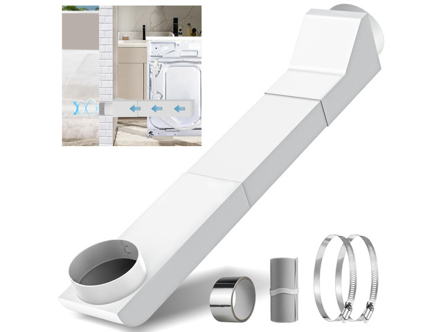 4' UD48S Telescoping Dryer Vent Kit, Stainless Steel Periscope Dryer Vent, 17.7-29.5' Adjustable Dryer Vent Kit for Tight Spaces, Dryer Vent Duct...
