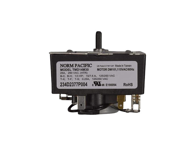 234D2377P004 - OEM Upgraded Replacement for General Electric Dryer Timer - Norm Pacific TMD14M30 - WE04X24550 234D2377P004 - OEM Upgraded Replacement for General Electric Dryer Timer - Norm Pacific TMD14M30 - WE04X24550