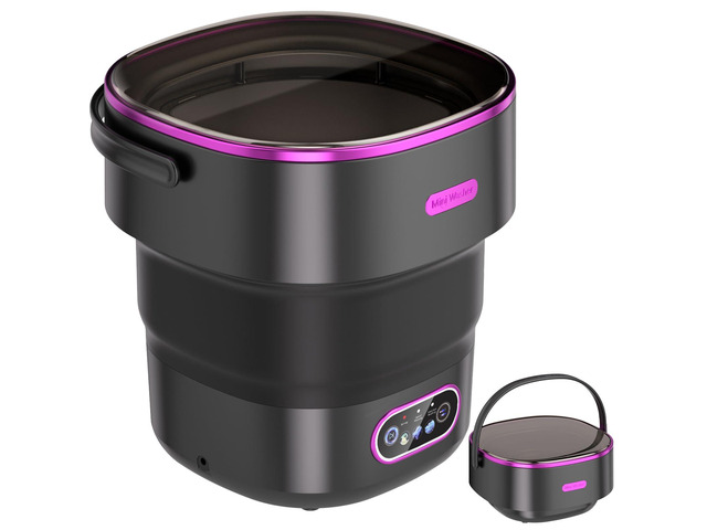 20L Portable Mini Washing Machine,Foldable Portable Washer Mini Lavadora Portatil for Apartment,RV,Camping,Travel Wash Baby Clothes, Underwear,Bra...