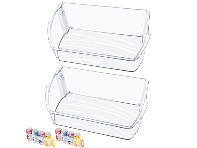 2PACK-UPGRADED 242079701 Refrigerator Door Bin, Compatible with Frigidaire Kenmore Refrigerator Door Shelf Bin Parts 242011501 242011504 AP5270343...