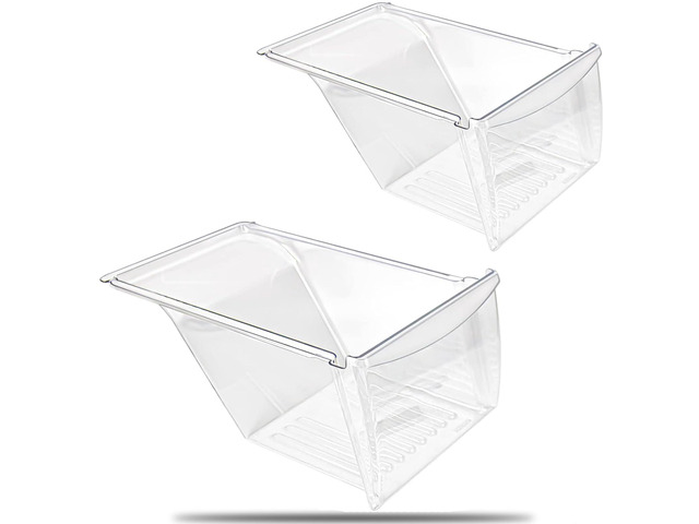 [2 PACK] UPGRADED 240337103 Crisper Drawer Compatible With Frigidaire Drawer Replacement 2403371 kenmore Refrigerator Drawers Frigidaire Crisper...