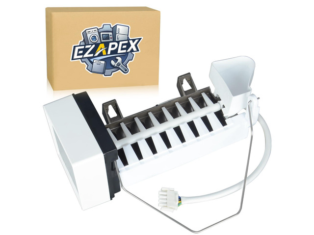 5303918493 Refrigerator Ice Maker Compatible with Frigidaire Electrolux Kenmore Crosley Replaces 241798219 1794546 AP4587866 PS3409466 EAP3409466