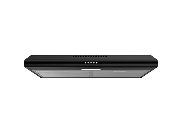 Under Cabinet Range Hood 30 Inch Black, Ducted/Ductless Convertible Kitchen Vent Hood with 250 CFM, 3-Speed Fan & LED Lights for Stove Ventilation