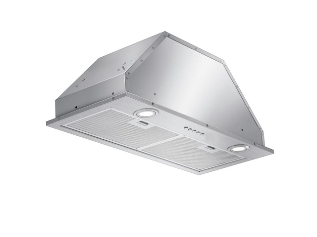 30' Range Hood Insert - 500 CFM Stainless Steel Built-in Kitchen Vent, 4-Speed Exhaust Fan, Dishwasher-Safe Baffle Filters, LED Lights & 3-Min...