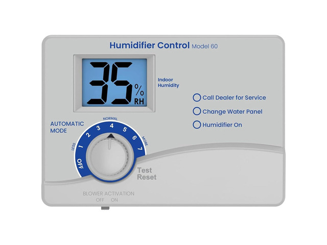 60 Whole House Humidifier Control Humidistat with Outdoor Temperature Sensor, Compatible with 400, 500, 600, 700, Automatic Digital Whole House...