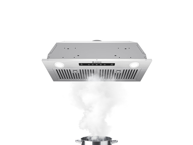 30 Inch Range Hood Insert 900 CFM Stainless Steel Vent Hood Built-in Stainless Steel Vent Hood with Touch/Remote/Gesture Control, timer, LED...