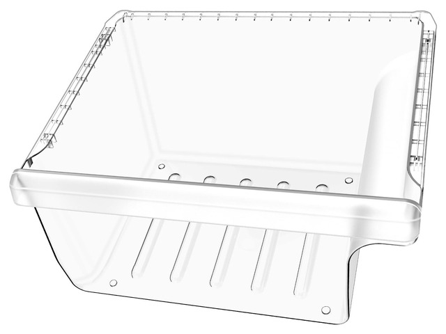 UPGRADED DA97-08692B Refrigerator Crisper Drawer Compatible with Samsung Refrigerator Drawer Replacement Part RS25J500DSR RS25J500DSG RS261MDRS...