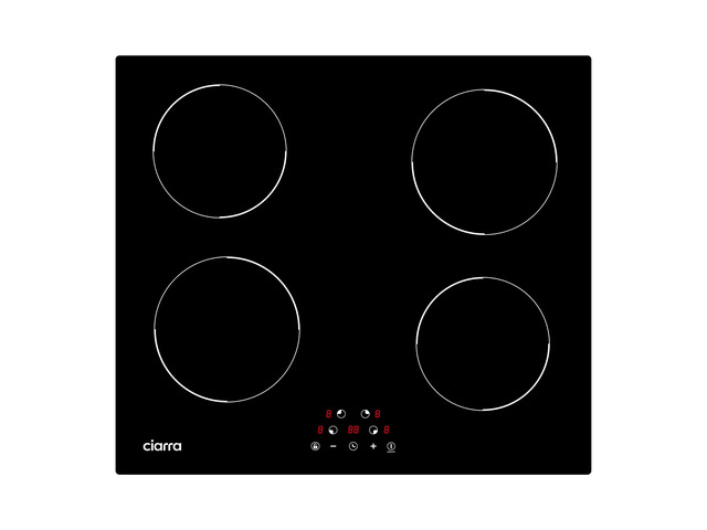24 Inch Induction Cooktop 4 Burners 6000W Built-in Induction Cooktop 220-240V, Touch Control 9 Power Levels & 99min Timer, Child Lock, Residual...