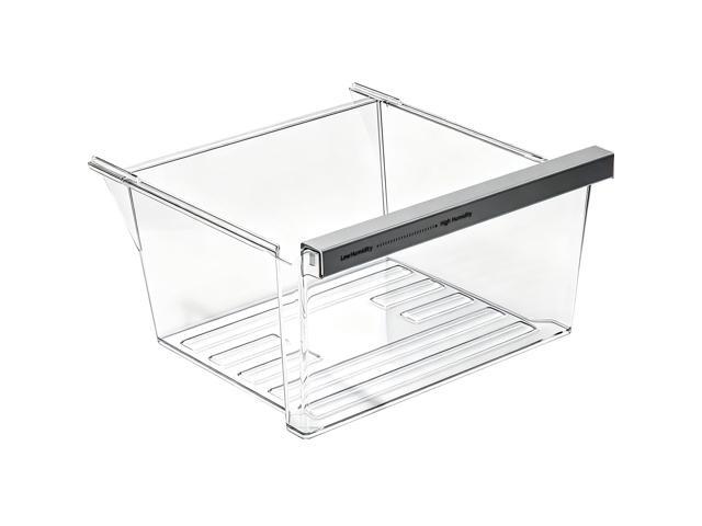 W11162443 W11046494 W11162446 Refrigerator Fridge Crisper Drawer Pan Fridge Meat Pan Bin Upper Humidity Control Drawer Compatible with Whirlpool...
