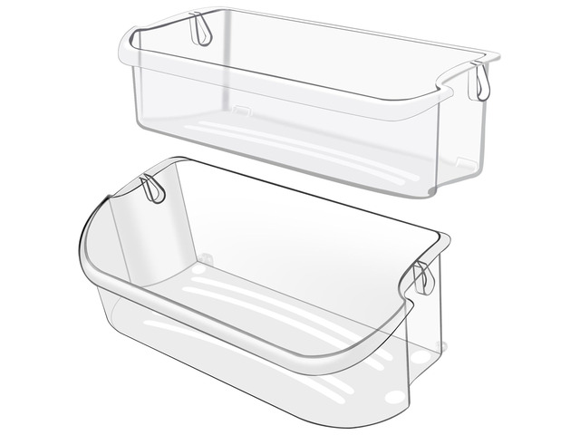 241505301 & 241505501 Refrigerator Door Bin Replacement Parts Fit for frigi. daire FGHC2331PFAA FFSC2323TS0 LGHK2336TF6 FGSC2335TF0 FGSC2335TFB...
