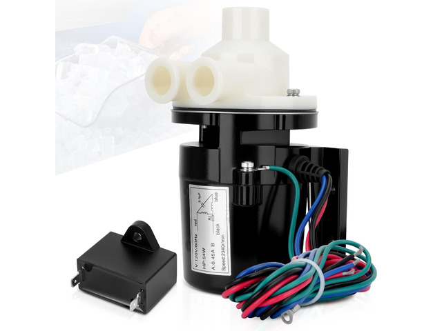 PA0613 Ice Machine Water Pump Motor Assembly with Capacitor Compatible with Hoshizaki KM 280 320 450 500 600 630 650 800 900 Series, Replaces...