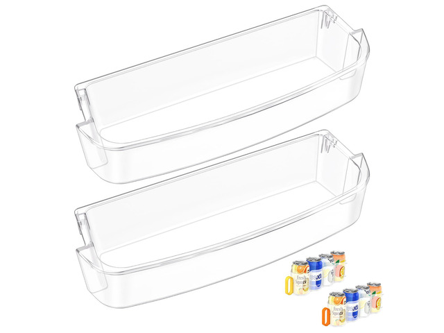 [2 PACK]UPGRADED WPW10451873 Refrigerator Door Bin Shelf, Compatible With Kenmore Whirlpool Refrigerator Door Shelf Replacement W10451873...