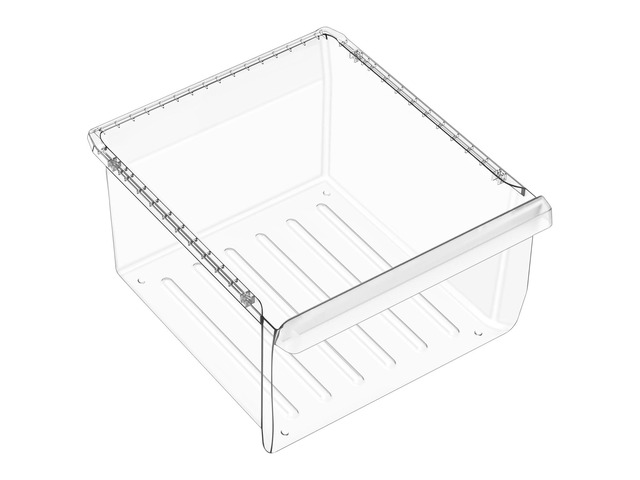 NEW DA97-08693B Fridge Crisper Drawer Compatible with Samsung Refrigerator Drawers Replacement Shelves,DA97-08693A Vegetable Drawer(Upper) Bin...