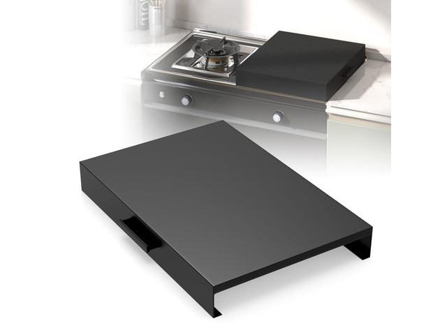 Stove Top Cover, Heavy Duty Metal Gas Stove Cover Board with Handle, 15'L x 22'W x 3'H Noodle Board for Cooktop, Gas/Electric Stove, Expanding...