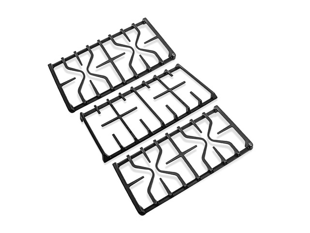 WB31X27151 Side Grate & WB31X27150 Center Grate for GE Stove Cast Iron General Electric Cooktop Gas Range Burner Grates for JGBS66REKSS...