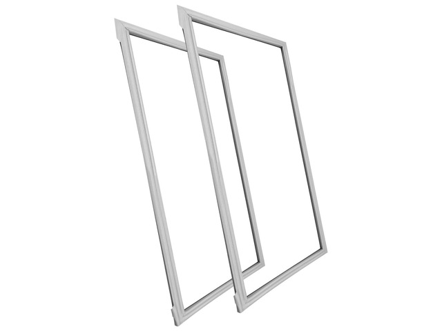 2 Pack W10830162 Refrigerator Door Seal, French Refrigerator Door Gasket 39.7'x16.9' Fridge Door Gasket Seal Compatible with Whirlpool Kenmore...