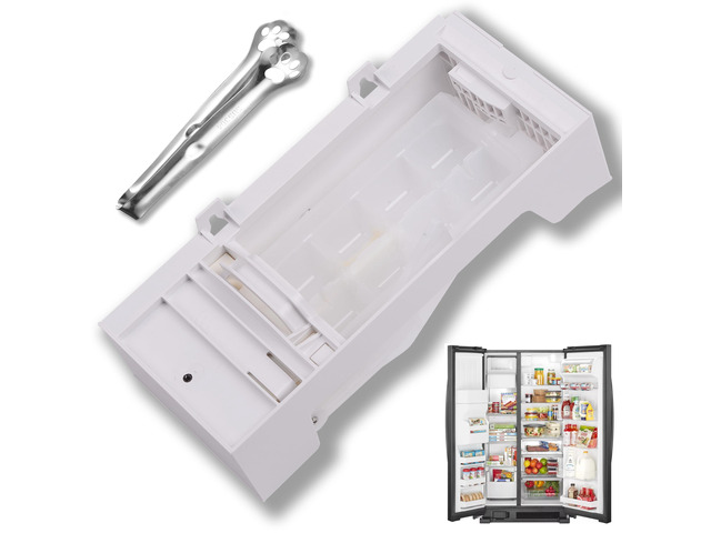 W11284458 W11088559 Refrigerator Ice Maker Assembly for Whirlpool OEM Quality Part, Easy 15-Min Installation, Fixes No Ice, Hollow Cubes,...