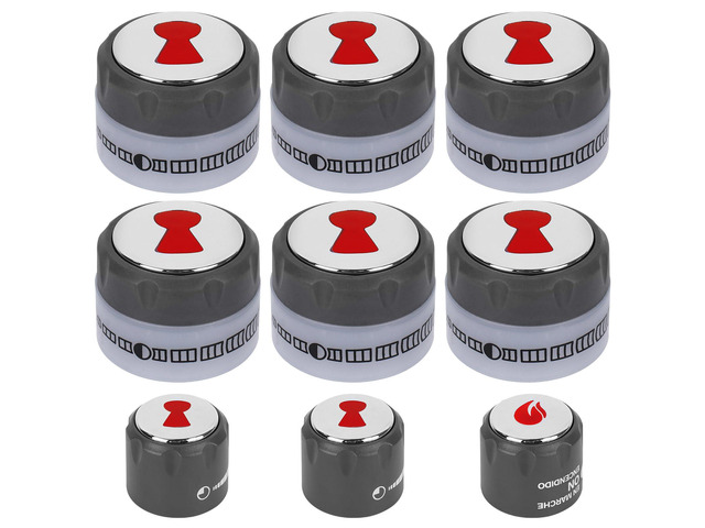 Grill Control Knobs Kit 67692 Replacement Weber Summit 660/670 Gril Knob Gas Grill Knob With 6 Main Burner Knob, 1 IR Knob, 1 Smoke and 1 Grill...
