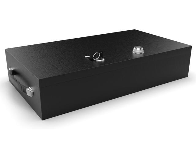 Fire Retardant Large Strong Box, Dual Combination and Key Lock Steel Security Chest Fits Legal Documents & More Flat, Fire Resistant to Safeguard...