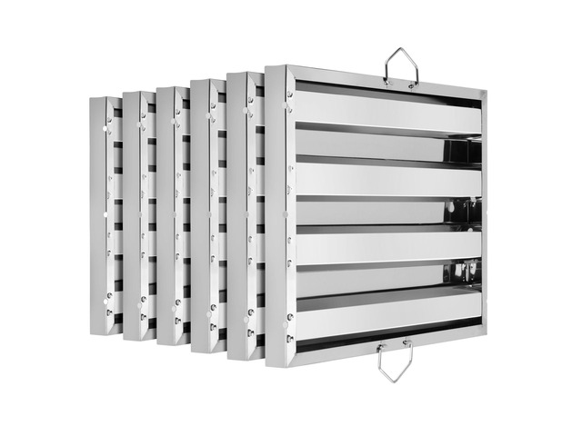 54323 Stainless Steel Hood Filter, 16' W x 20' H, Set of 6