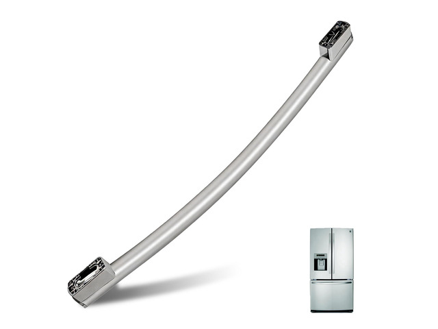 WR12X34310 Refrigerator Door Handle, Stainless Steel Freezer Door Handle, Fits for GE GFE24JSKNFSS GWE19JMLKFES GNE25JSKCFSS GDE25ESKNRSS &...