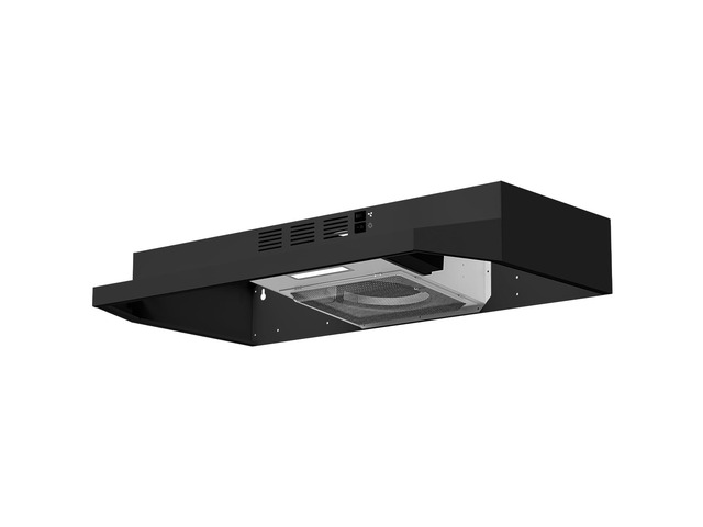 Stainless Steel Under Cabinet Range Hood, Slim Kitchen Vent Hood Ducted/Ductless Convertible with 2 Speed Exhaust Fan, 3-Layer Aluminum Filters,LED...