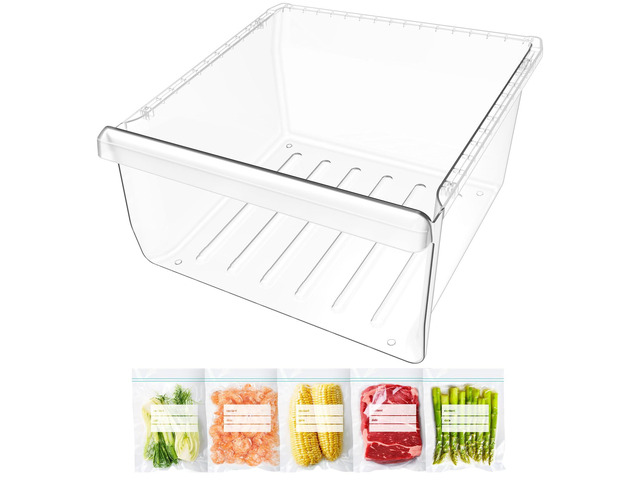 UPGRADED DA97-08693B Refrigerator Crisper Drawer Replacement Compatible with Samsung Fridge Crisper Drawer Parts RS25J500DSR RS25J500DSG...