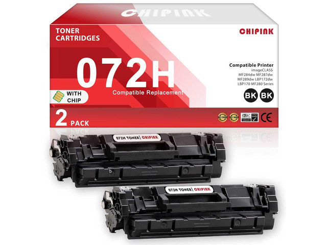072H Black Toner Cartridge Replacement Compatible for Canon 072H Toner Cartridge 072 H 5648C001 for imageCLASS MF284dw MF287dw MF289dw LBP172dw...
