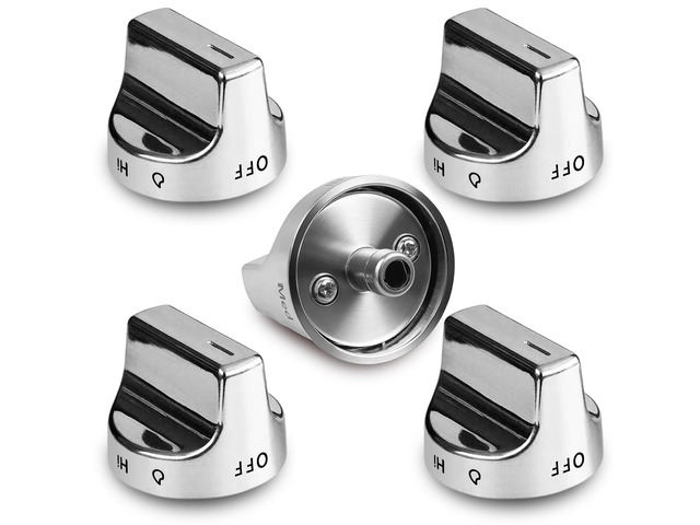 (5Pcs) W11620567 Gas Stove Knobs Replacements Compatible with Whirlpool WFG525S0JS5/WFG525S0JS6 WFG525S0JZ5/WFG525S0JZ6/WFG535S0LS4, Range Oven...