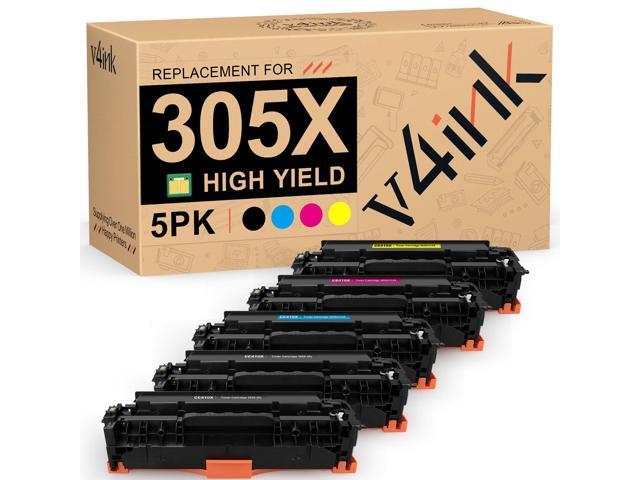 305X Remanufactured Toner Cartridge Replacement for HP 305A 5-Pack High Yield, CE410X Toner Replacement for Pro 300 M351 M375nw Pro 400 M451nw...