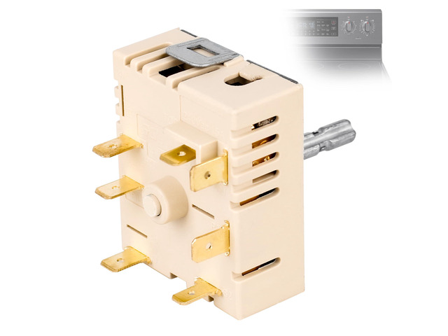 G44-01006B PER001-12D Infinite Switch for Samsung Range - Dual Burner Surface Element Control Switch Replacement Part Compatible with Samsung NE59...