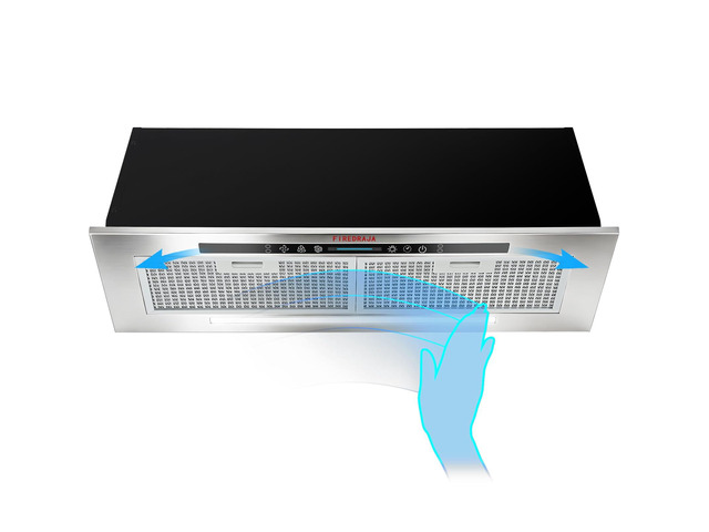 27.8 inch Range Hood Insert 400CFM Build-In/Insert Stainless Steel Kitchen Vent Hood 3-Speed Controls Gesture & Touch Control LED Lights 6...