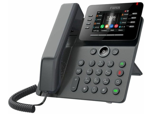 V64 Prime Business Phone 12 SIP Lines HD Voice PoE and Dual Gigabit Ports