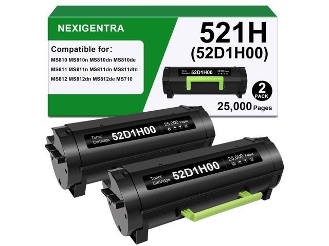 52D1H00 521H Toner Cartridge Compatible for Lexmark MS810 MS810n Toner MS710 MS710n MS710dn MS711dn MS810dn MS810de MS810dtn MS811 MS811n MS811dn...