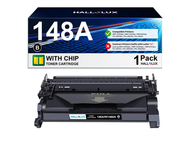 148A/148X Toner Replacement for HP with Chip, 1-Pack Black Compatible for HP 148A 148X W1480A W1480X for HP LaserJet Pro 4001dw 4001dn 4001n MFP...