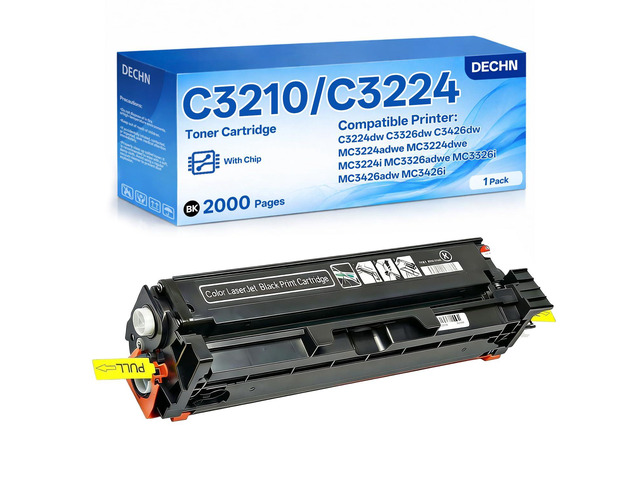 C3210/C3224 Black Toner Cartridge Compatible with Lexmark C3224dw C3326dw C3426dw MC3224adwe MC3326adwe MC3426adw MC3426i MC3224i Color Printer...