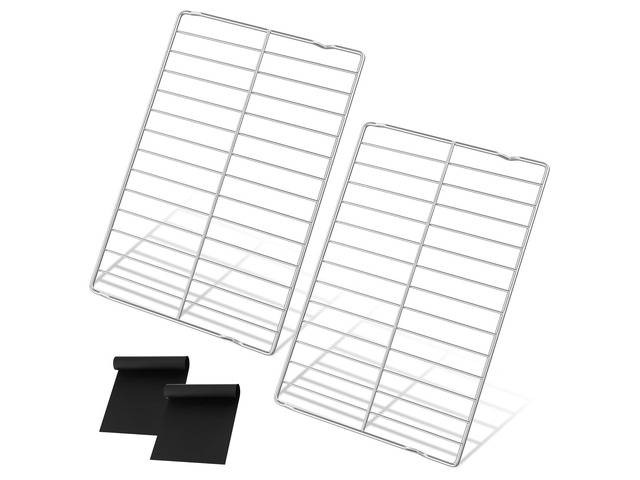 2 Pack 304 Stainless Steel WPW10256908 Oven Rack 24'x15.75' Compatible with Whirlpool,KitchenAid and Kenmore Range Oven Rack W10138079 Shelf Rack...