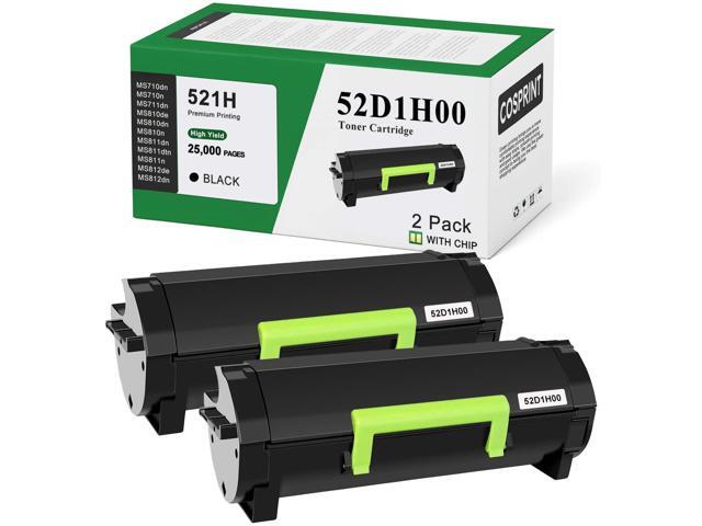 521H 52D1H00 Toner Cartridge New CHIP Compatible with Lexmark 52D1H00(25,000 Pages)for MS710 MS710n MS711 MS711dn MS810 MS810n MS810dn MS810de...