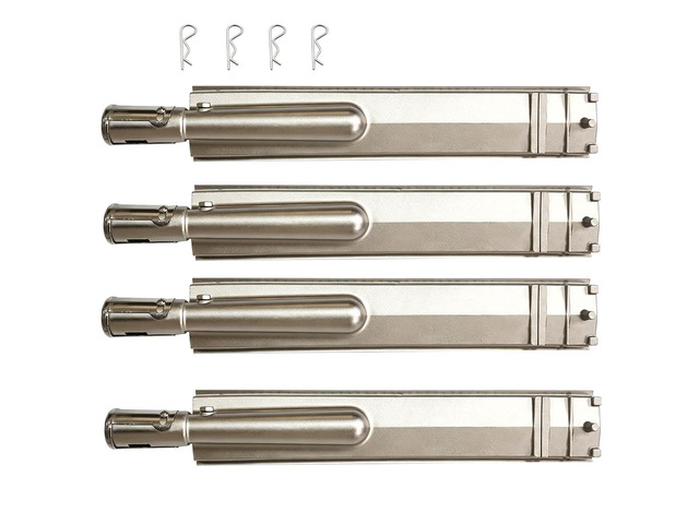 SA652Z (4-Pack) 16 Inch Heavy Duty 304 Stainless Steel Grill Burner Bull Grill Replacement Parts and Bull Grill Parts for Bull and for Cal Flame