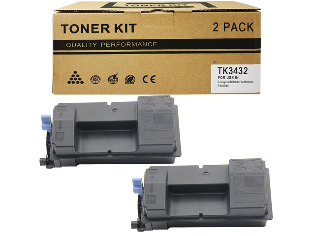TK3432 Compatible for Kyocera ECOSYS MA5500ifx PA5500x Printer for Kyocera TK-3432 TK3432 Toner 2 Pack
