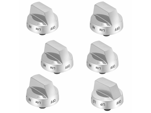 NX58K9850SG NX58K9850SS NX58K9852SG Knobs for Samsung Gas Stove Knobs DG94-01316A*5 Burner Knobs & DG94-01316B*1 Oven Light Knob for...