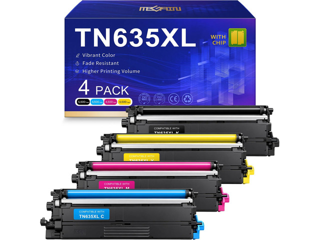 TN635XL TN 635XL TN-635XL TN635 Toner Cartridge Replacement for MFC-L8930CDW HL-L8430CDW MFC-L8730CDW MFC-L8970CDW HL-L8430CDWT MFC-EX575...