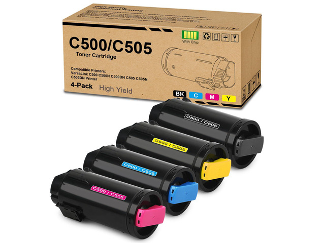 Versalink C500 / C505 Toner Cartridges Compatible with Xerox C500 / C505 Replacement for Xerox Versalink C500 C500DN C500N C505 C505DN C505N...