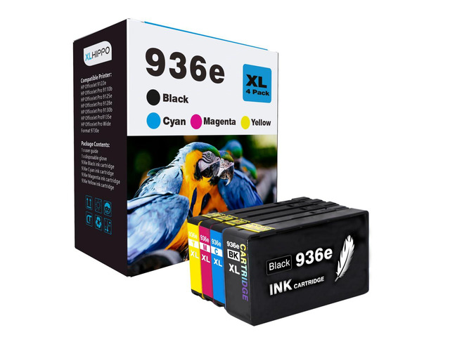 936XL 936 Ink Cartridges Combo Pack: Replacement for HP 936e Ink 936XL Black and 936 Color Combo Pack for HP OfficeJet Pro 9125e 9120e 9730e 9130...